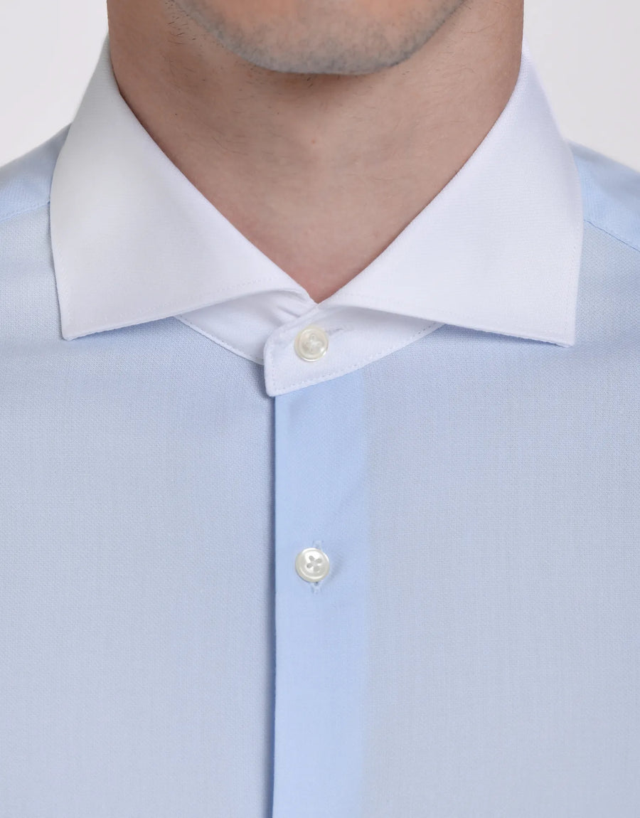 CAMISA VESTIR ESTRUCTURA CUELLO ITALIANO