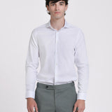 CAMISA VESTIR ESTRUCTURA CUELLO ITALIANO
