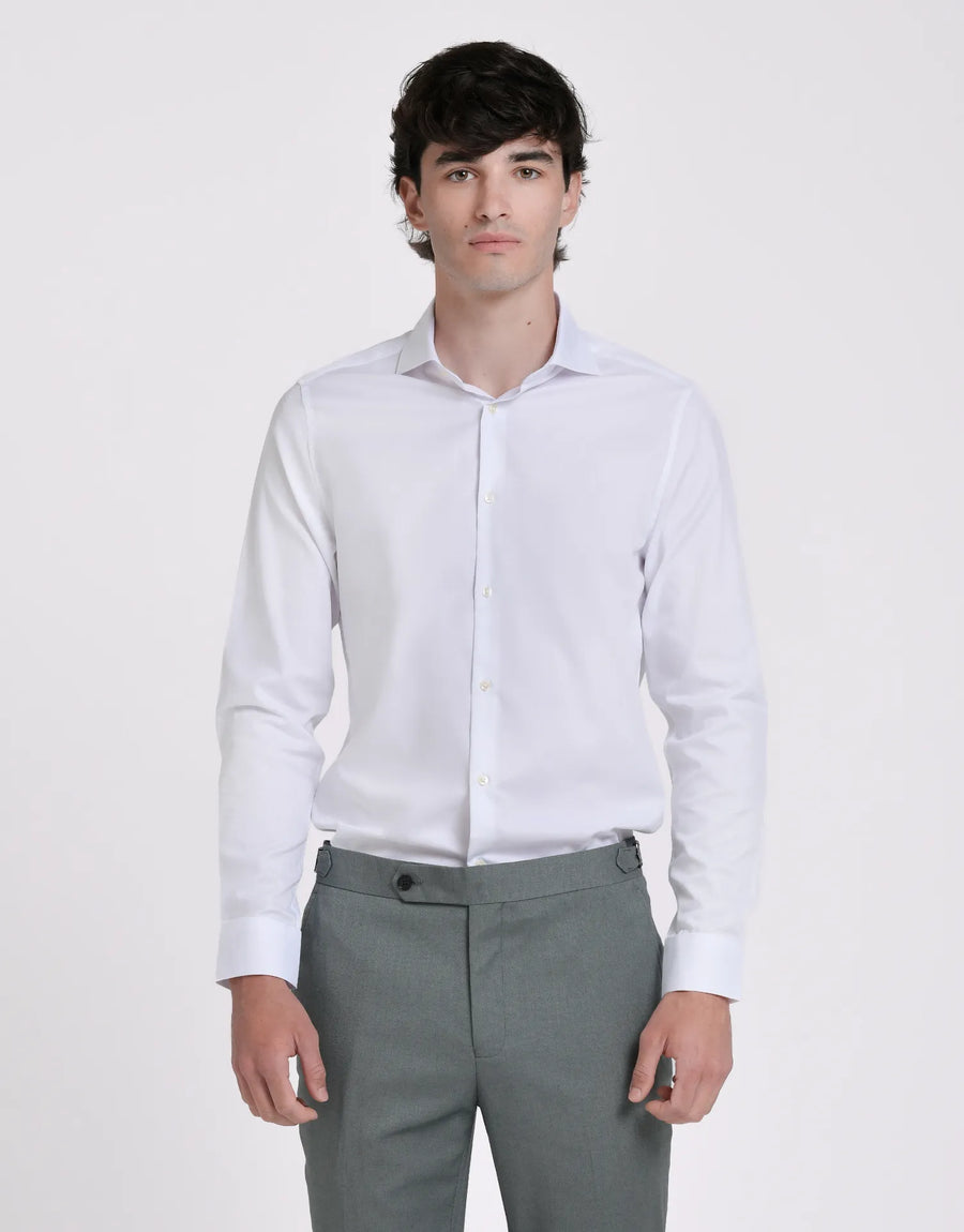 CAMISA VESTIR ESTRUCTURA CUELLO ITALIANO