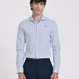 CAMISA RAYAS CUELLO CONTRASTE