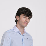 CAMISA RAYAS CUELLO CONTRASTE