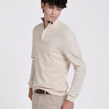 JERSEY CUELLO BOTONES TIRA CONTRASTE
