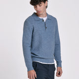 JERSEY POLO MEZCLA LANA