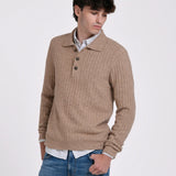 JERSEY POLO MEZCLA LANA