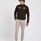 SUDADERA MEDIA CREMALLERA PRINT
