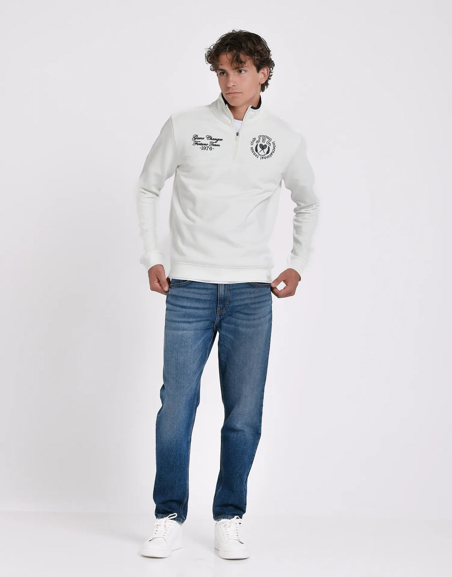 SUDADERA MEDIA CREMALLERA PRINT