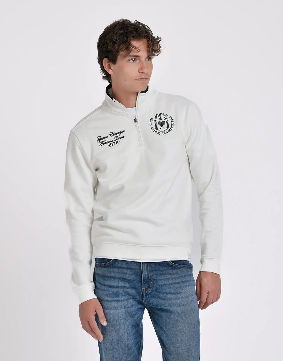 SUDADERA MEDIA CREMALLERA PRINT