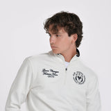 SUDADERA MEDIA CREMALLERA PRINT