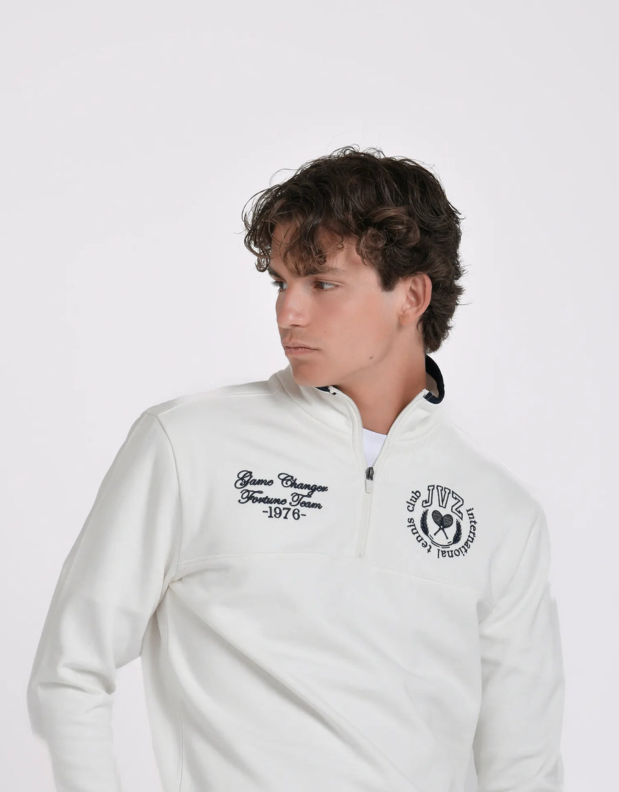 SUDADERA MEDIA CREMALLERA PRINT