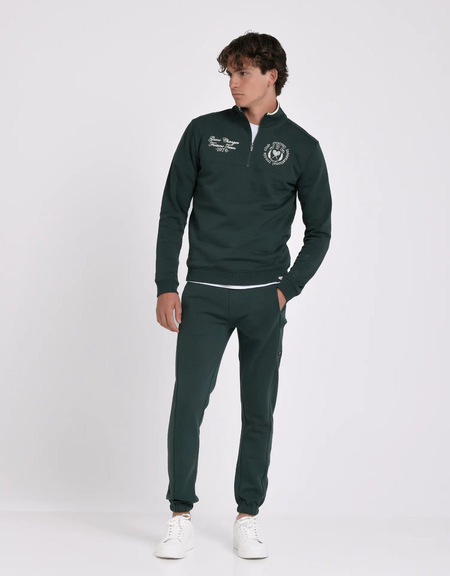 SUDADERA MEDIA CREMALLERA PRINT