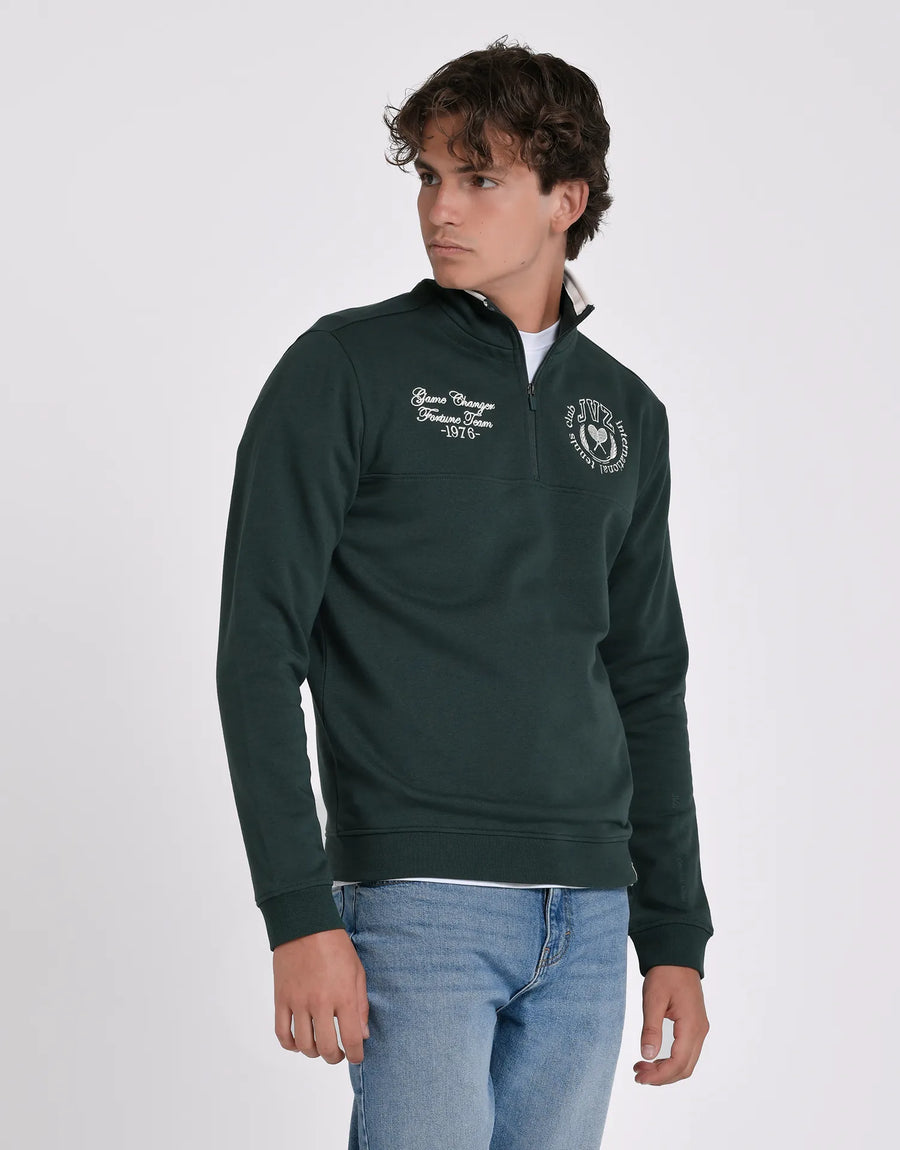 SUDADERA MEDIA CREMALLERA PRINT