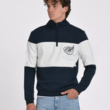 SUDADERA MEDIA CREMALLERA BICOLOR