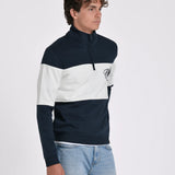 SUDADERA MEDIA CREMALLERA BICOLOR