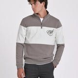 SUDADERA MEDIA CREMALLERA BICOLOR
