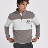 SUDADERA MEDIA CREMALLERA BICOLOR