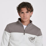 SUDADERA MEDIA CREMALLERA BICOLOR