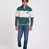 SUDADERA MEDIA CREMALLERA BICOLOR