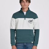 SUDADERA MEDIA CREMALLERA BICOLOR