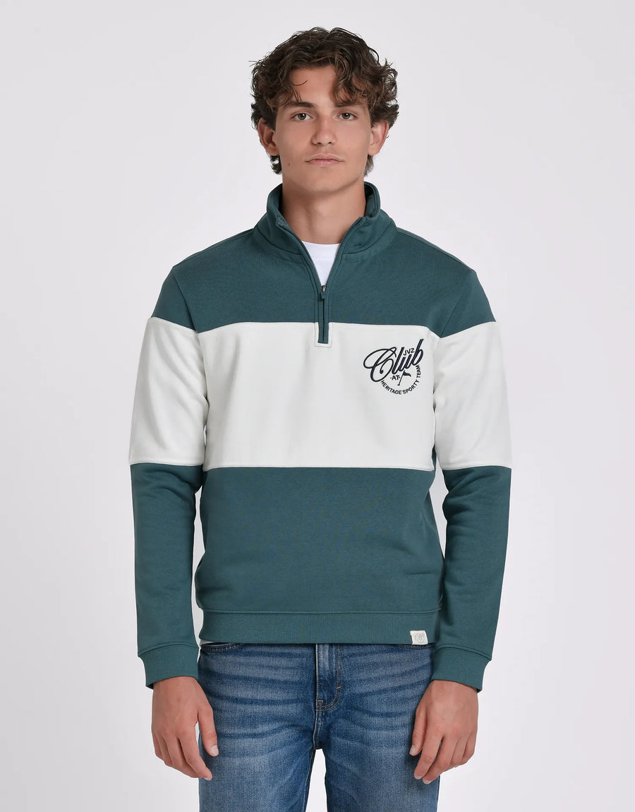 SUDADERA MEDIA CREMALLERA BICOLOR