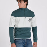 SUDADERA MEDIA CREMALLERA BICOLOR