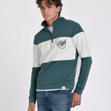 SUDADERA MEDIA CREMALLERA BICOLOR
