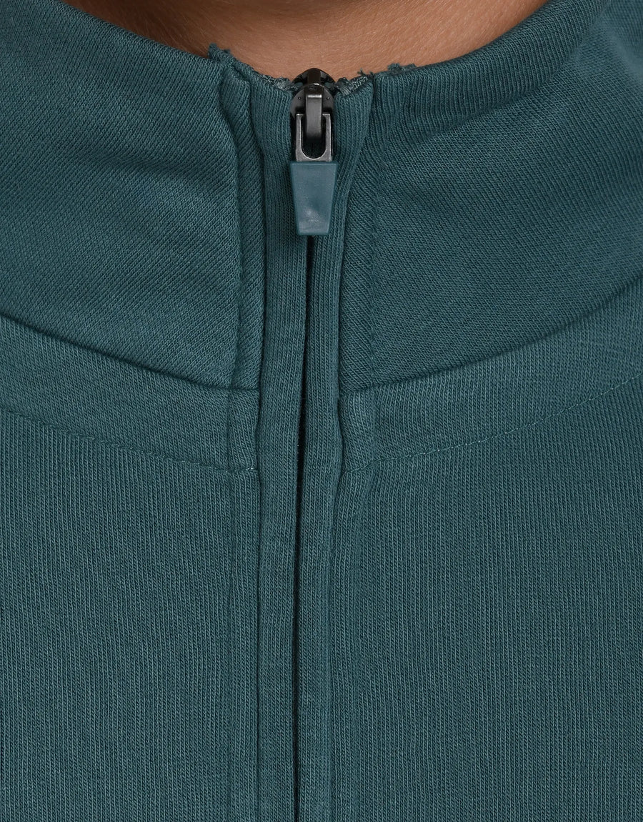 SUDADERA MEDIA CREMALLERA BICOLOR