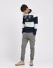 SUDADERA MEDIA CREMALLERA RAYAS