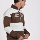 SUDADERA MEDIA CREMALLERA RAYAS