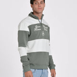 SUDADERA MEDIA CREMALLERA RAYAS