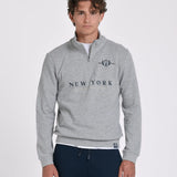 SUDADERA MEDIA CREMALLERA NEW YORK