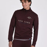 SUDADERA MEDIA CREMALLERA NEW YORK