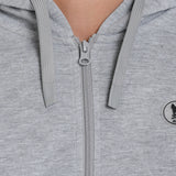 SUDADERA CREMALLERA LOGO CAPUCHA