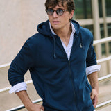 SUDADERA CREMALLERA LOGO CAPUCHA