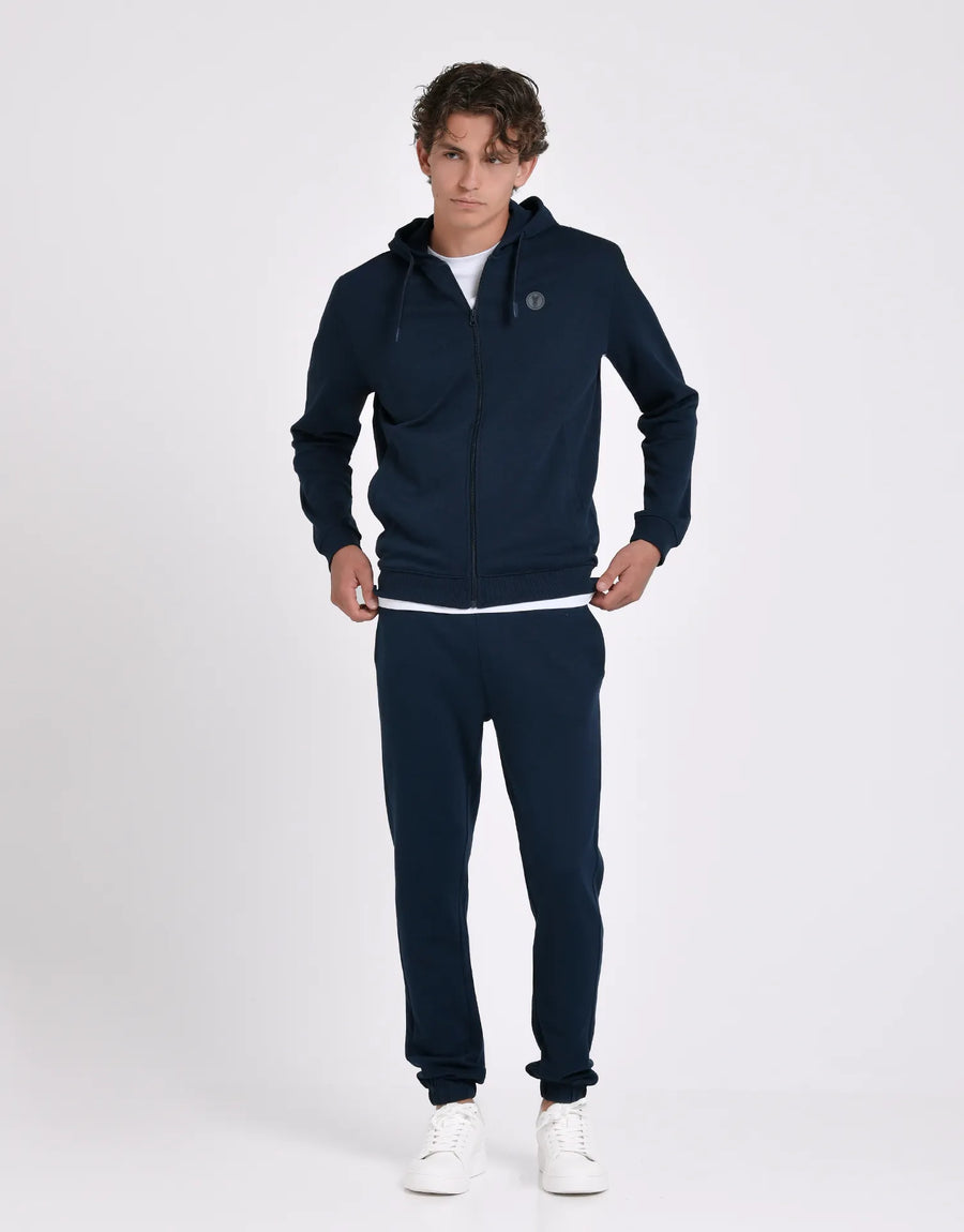 SUDADERA CREMALLERA LOGO CAPUCHA