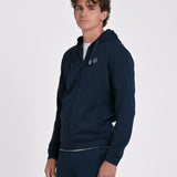 SUDADERA CREMALLERA LOGO CAPUCHA