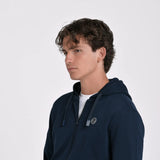 SUDADERA CREMALLERA LOGO CAPUCHA