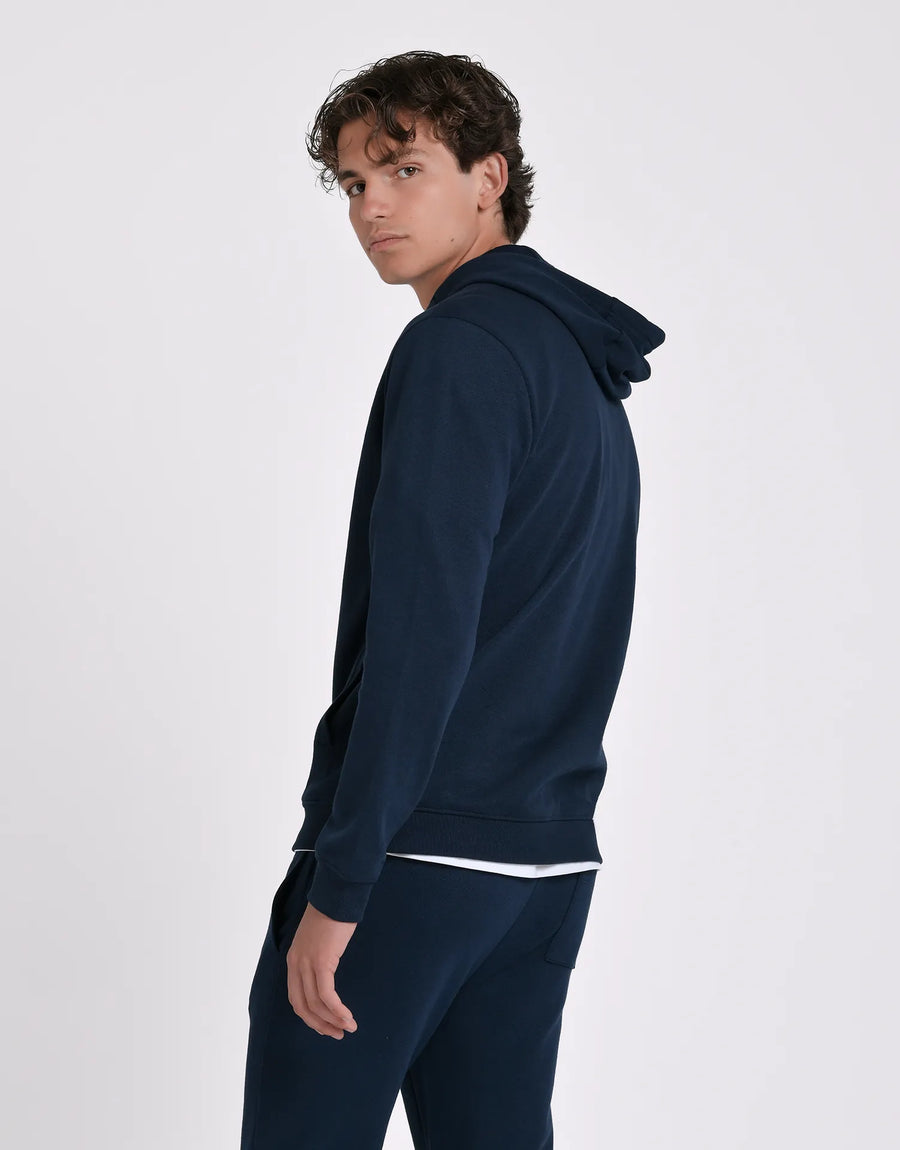 SUDADERA CREMALLERA LOGO CAPUCHA