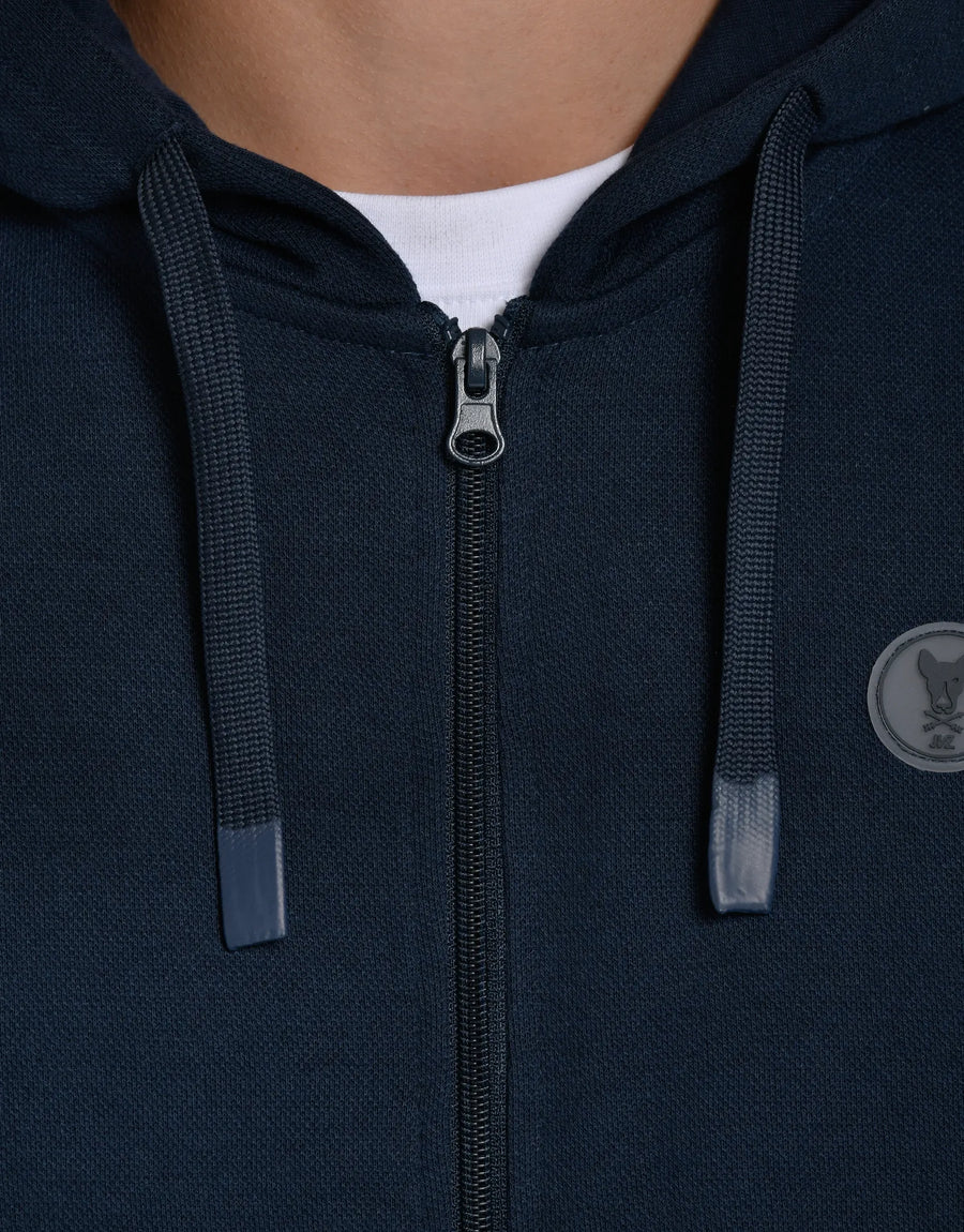 SUDADERA CREMALLERA LOGO CAPUCHA