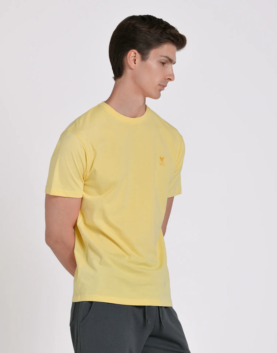 CAMISETA LISA REGULAR FIT LOGO