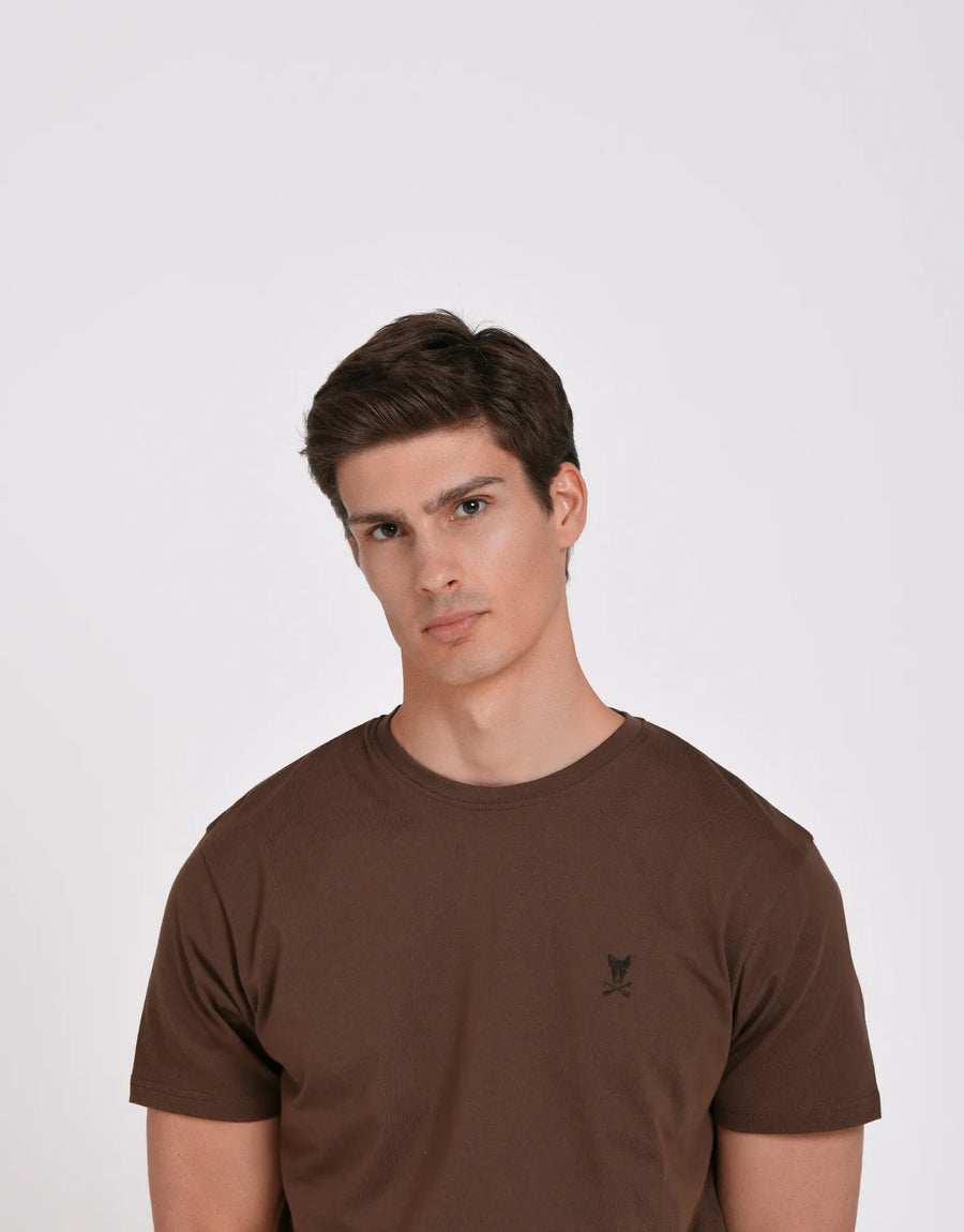 CAMISETA LISA REGULAR FIT LOGO