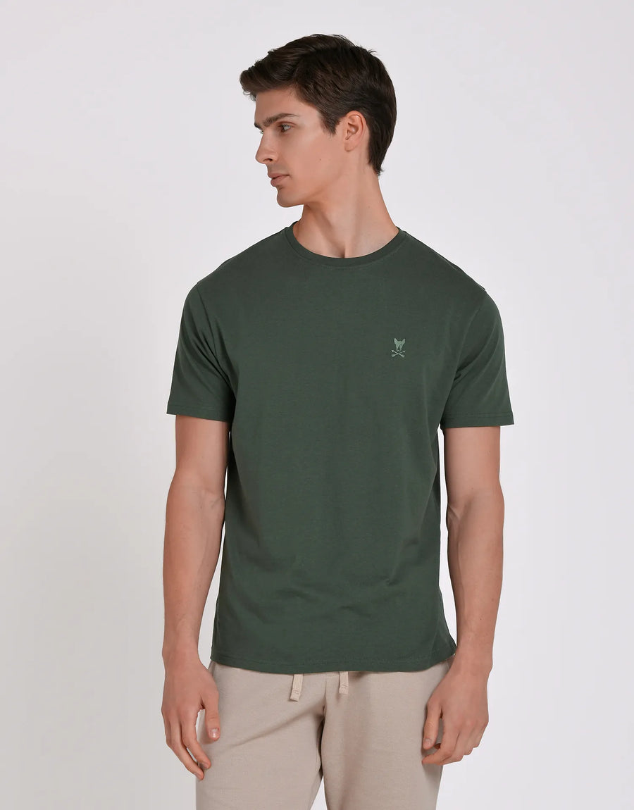 CAMISETA LISA REGULAR FIT LOGO