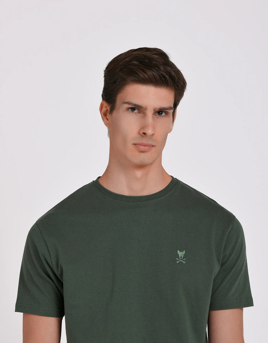 CAMISETA LISA REGULAR FIT LOGO