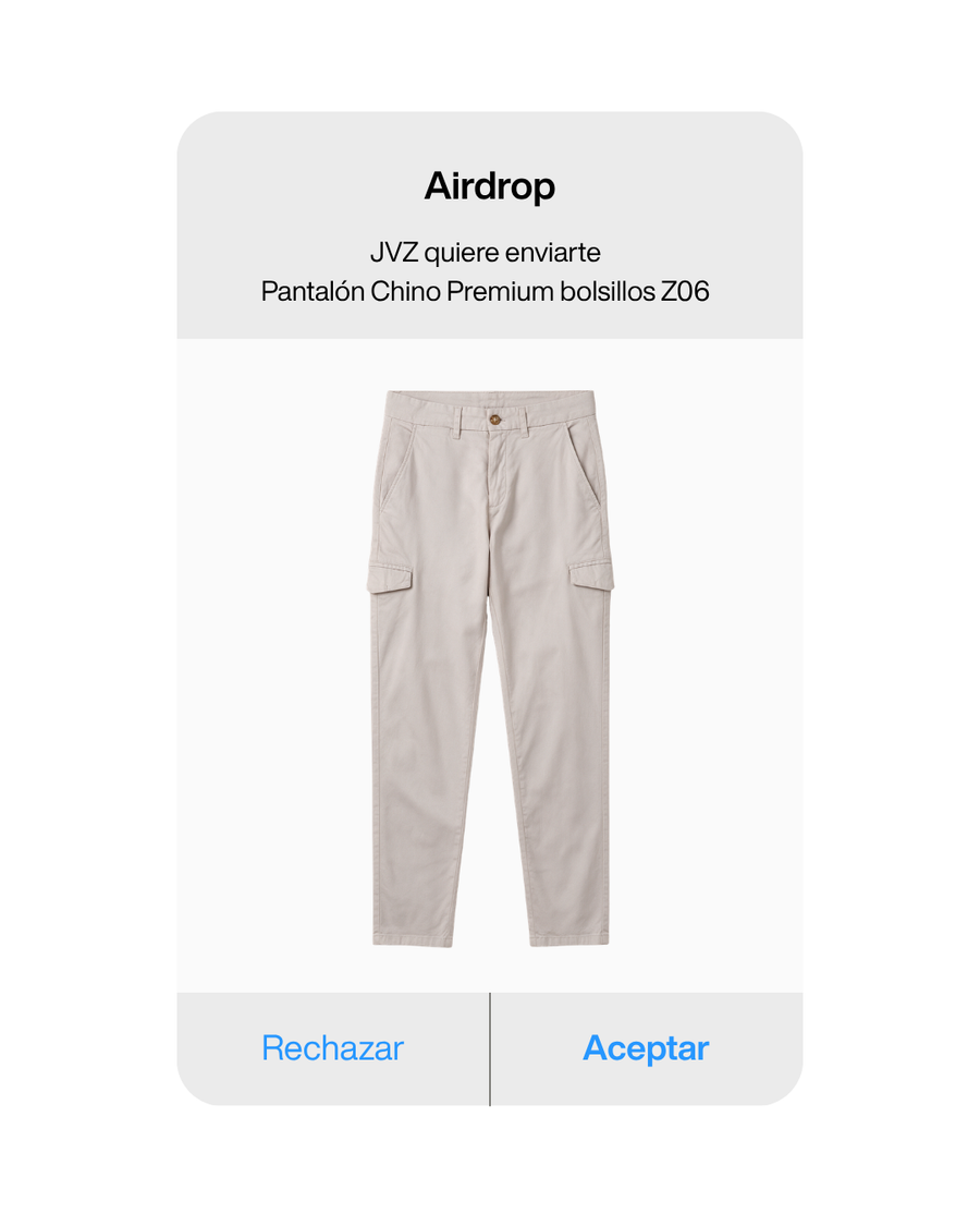 PANTALON CHINO PREMIUM BOLSILLOS Z06 - gris claro