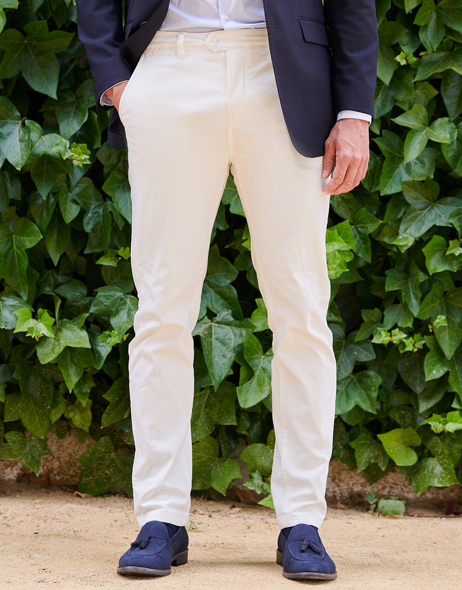 PANTALON BLANCO - BLANCO