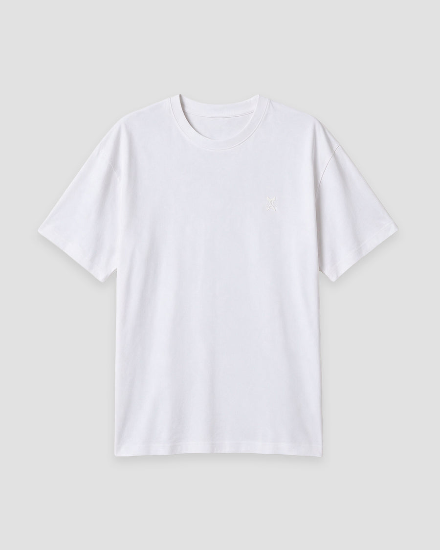 CAMISETA LISA OVERSIZE - blanco