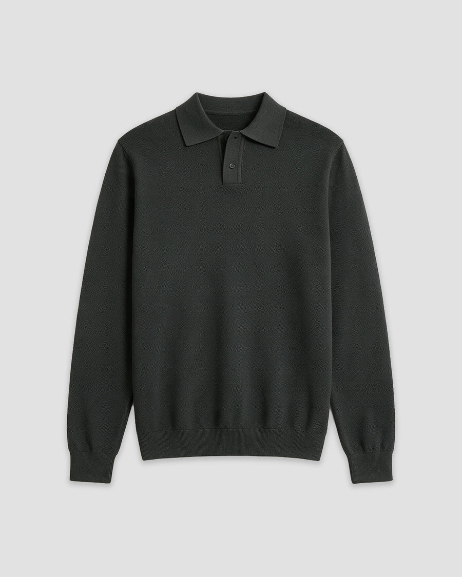 JERSEY CUELLO POLO ESTRUCTURA - KAKI